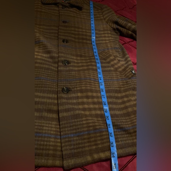 NEW Houston White Adult Unisex Button Up Winter Wool Pea Coat Jacket Size Small - Picture 11 of 11